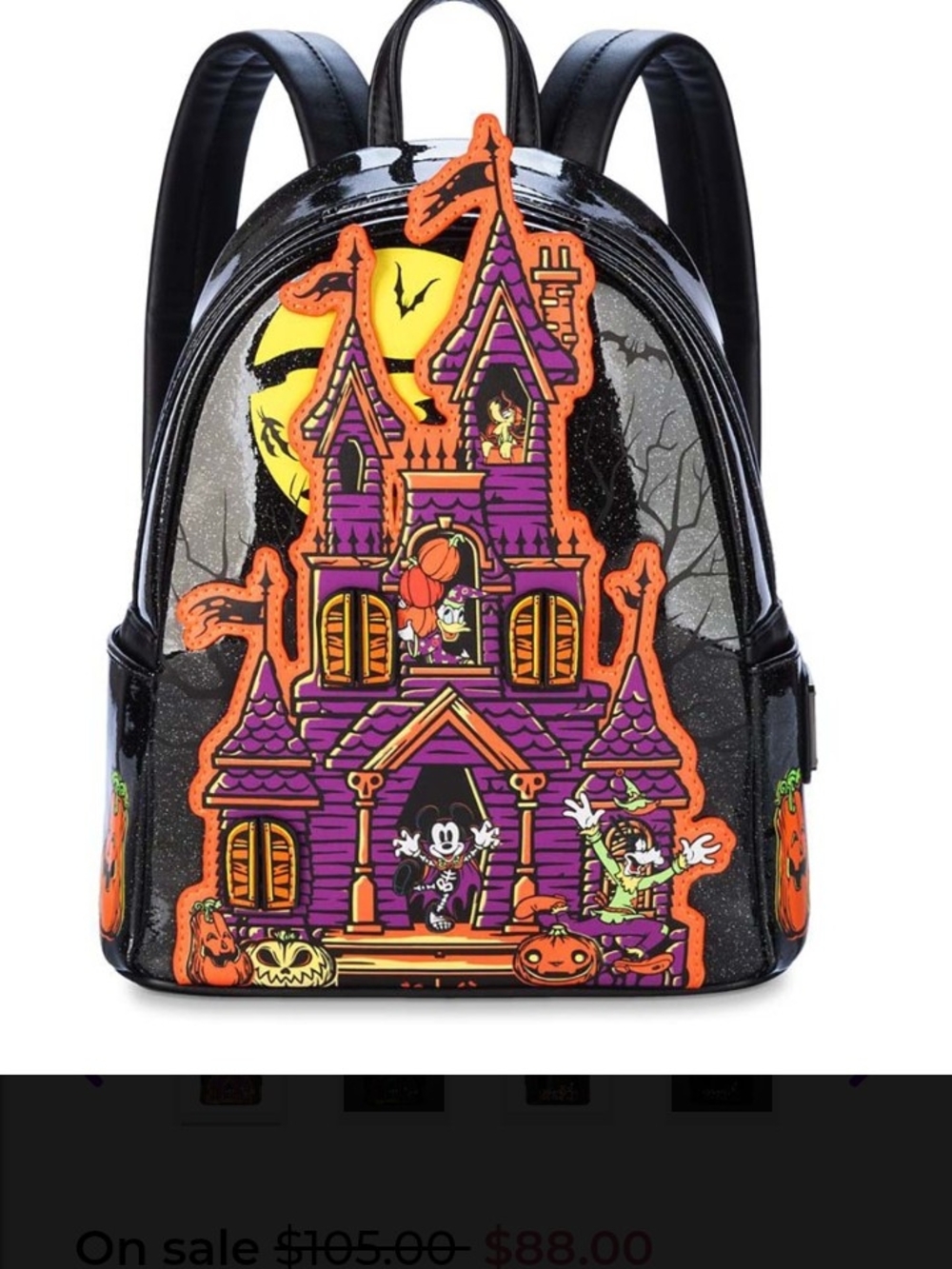 Loungefly Disney Parks Halloween Haunted House Mini Backpack NWT